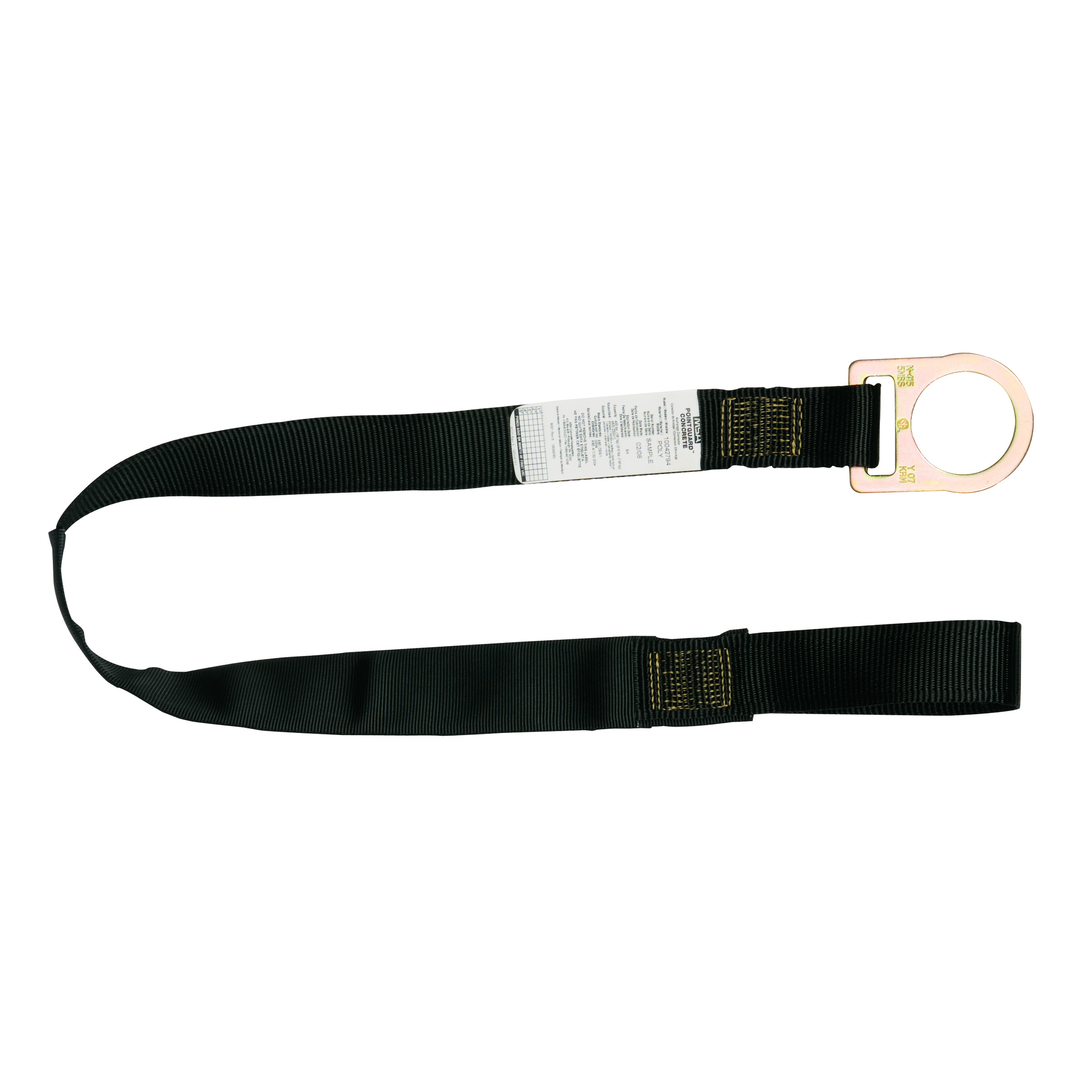 PointGuard Concrete Anchorage Connector Strap w/D-ring, 4'